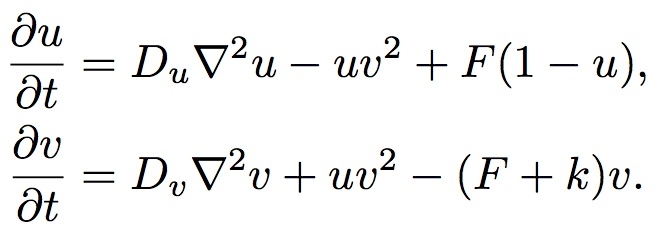 The Reaction-Diffusion System Formula